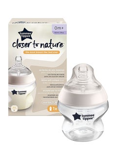 Buy Closer To Nature Baby Bottle, Breast-Like Teat With Anti-Colic Valve, 150ml, Pack of 1, Clear in UAE