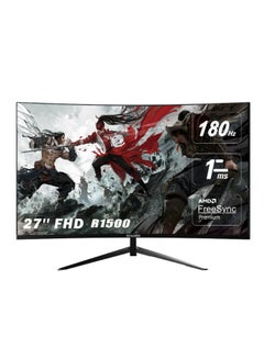 اشتري C27G3 Curved Gaming Monitor 27-inch Full HD 1920x1080 , R1500 , VA Panel Type, 180Hz Refresh Rate, 1ms Response Time, AMD FreeSync Premium Technology, Adjustable Stand, HDR Mode Black في السعودية