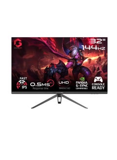 Buy 32-Inch UHD (3840 x 2160 - 16:9) 144Hz, MPRT 0.5ms, HDMI 2.1, IPS Gaming Monitor (Support PS5) GOP32UHD144IPS BLACK in Saudi Arabia