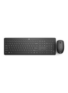 Buy 230 Wireless Keyboard and Mouse Combo Set, 1600 Dpi, English Arabic, 18H24AA#ABV Black in UAE