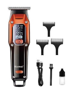 Buy Professional Hair Clipper Men's Shaving Hair Trimmer With LED Display KM-658 in Saudi Arabia
