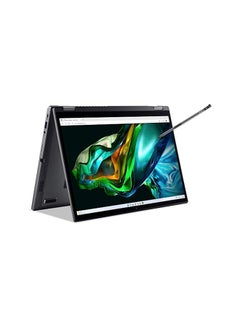 اشتري Aspire 5 Spin 14 Convertible Laptop With 14-Inch Display, Core i7-1355U Processor/16GB RAM/1TB SSD/Intel Iris XE Graphics/Windows 11 + Inbuilt Stylus Pen English Gray في الامارات