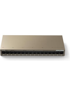 اشتري 16-Port Gigabit Ethernet Switch, 6 kV Lightning Protection, 32Gbps Capacity, 2Mb Buffer, Mini Steel Shell, One Key VLAN, <12W Power Consumption | TEG1016M Brown في الامارات