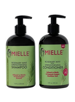 Buy Rosemary Mint Strengthening Shampoo And Conditioner  Infused W/Biotin Encourages Growth Hair Products Set 2 Pcs in UAE