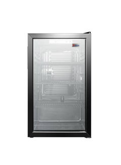 Buy Single Glass Door Display Refrigerator 126 L BRD-126L Black in Saudi Arabia