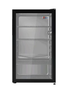 Buy Single Glass Door Display Refrigerator 94 L BRD-94L Black in Saudi Arabia