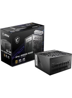 اشتري MPG A1000G PCIE 5 & ATX 3.0 Gaming Power Supply - Full Modular - 80 Plus Gold Certified 1000W - 100% Japanese 105°C Capacitors - Compact Size - ATX PSU Black في الامارات