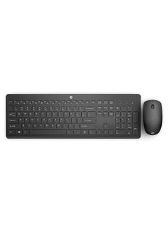 Buy 230 Wireless Mouse and Keyboard Combo-Arabic-English (18H24AA) Black in UAE