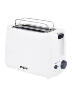 اشتري Techno Best 2 Slice Electric Toaster/Efficient Breakfast Toasting/Breakfast machine with Browning control/Plastic 650 W BET-01P White في السعودية