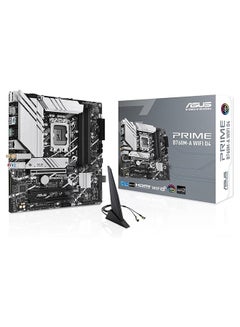 اشتري PRIME B760M-A WIFI D4 LGA1700 mATX Motherboard, Intel B760 Chipset, 4x DDR4 DIMM, Up to 128GB Max Memory, Wi-Fi 6 / 2.5Gb ETH / BT v5.2, PCIe 4.0, USB 3.2 Type-C, 2*M.2 HDMI/DP | 90MB1CX0-M0EAY0 Black في السعودية