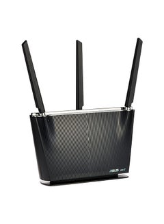 اشتري Rt-Ax68U Ax2700 Dual Band Wifi 6 (802.11Ax) Router Supporting Aiprotection Pro Network Security, Advanced Parental Controls, Mobile Game Mode, Wan Aggregation And App For Easy Setup Black في الامارات