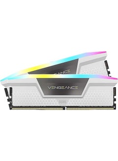 اشتري Vengeance RGB 32GB (2 x 16GB) DDR5 Desktop Memory, 6200MHz Memory Speed, CAS 36 Latency, Intel 600 / 700 Series /XMP 3.0, 1.30V, 288-Pin, White | CMH32GX5M2B6200C36W 32 GB في الامارات