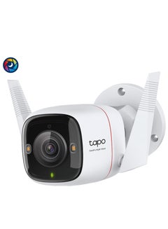 Buy Tapo C325WB ColorPro Wi-Fi Outdoor Camera, 2K 4Mp QHD Security Camera Outdoor Wired IP66 Weatherproof Motion/Person Detection, Works With Alexa And Google in Saudi Arabia