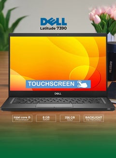 Buy Latitude 7390 Laptop, 13.3-Inch FHD Touch Display, Intel Core i5-8350U Upto 3.6GHz, 8GB RAM, 256GB SSD, Display Port via USB-C, HDMI, Qualcomm WWAN, Wi-Fi, Bluetooth, Windows 10 Pro English Black in Egypt