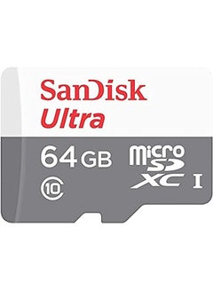 اشتري Sandisk Ultra 64Gb Microsdxc Uhs-1 Card 100Mb/S Sdsqunr-064G-Gn3Mn 64 GB في السعودية