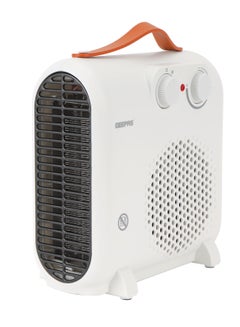 اشتري Fan Heater with Adjustable Thermostat, Overheat protection, Cool/Warm/Hot Wind For Selection, 1000W/2000W Heating Power, Power Indicator Light, Safety Fuse Inside, Portable With handle 2000 W GFH28547 White في الامارات