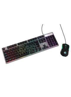 Buy Gaming Keyboard and Mouse Combo KM300F, Wired RGB Backlit Keyboard and Mouse, Rust & Scratch Proof Metal Penal - 6 Speed Adjustable DPI Gaming Mouse and Keyboard with Responsive Keys Black in UAE