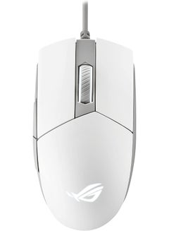 Buy ROG Strix Impact II Moonlight White Gaming Mouse | Ambidextrous and Lightweight Design, 6200 DPI Optical Sensor, Push-Fit Hot Swappable Switches, Aura Sync RGB Lighting, Minimal Design White in UAE