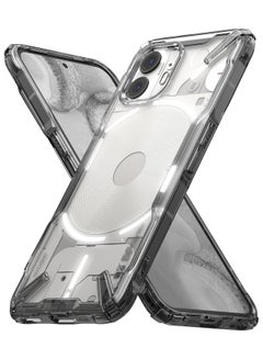 اشتري Case For Nothing Phone 2, Hard PC Cover With Rugged TPU Bumper, Model Fusion-X Smoke Black في الامارات