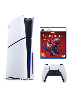 اشتري PlayStation 5 Slim Disc Console KSA Edition With Spiderman 2 (Arabic / English Version) في السعودية