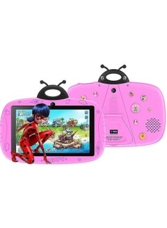 Buy CM75 Android Kids Smart Tablet 7-Inch Display Wi-Fi And Bluetooth Built-In Stand Early Education Learning Tab Pink in UAE