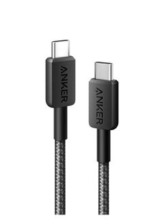 اشتري 322 USB-C To USB-C Cable, USB-C To USB-C Fast Charging Cord, 60W Max Power Delivery PD Charging For MacBook, iPad Pro 2020, Samsung Galaxy, Pixel, And More 3Ft  0.9M Black في مصر