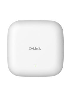 اشتري PoE Access Point WiFi 6 AX1800 Wave 2 Dual Band Wireless Internet Network Compact Design Wall Ceiling Mountable WiFi AC AP (DAP-X2810) White في الامارات