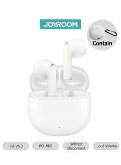 Buy JR-FB1 In-Ear True Wireless Bluetooth 5.3 Headphones Dns Call Noise Reduction 65ms Low Latency Fast Charging IP54 Waterproof With Charging Box And Protective Cover White in UAE