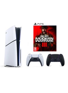 Buy PlayStation 5 Slim Disc Console with Extra Black Controller and Call of Duty: Modern Warfare III Bundle in UAE