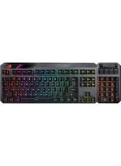 اشتري ROG Claymore II Wireless Modular Gaming Mechanical Keyboard (ROG RX Switches, Detachable numpad & Wrist Rest for TKL 80%/100%, Aura Sync, Media Controls, Fast Charge, USB 2.0 Passthrough) Black في الامارات