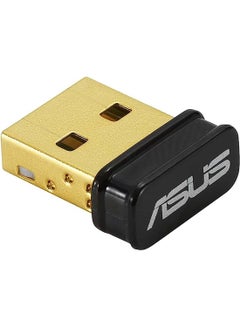 Buy USB-BT500 Bluetooth 5.0 USB adapter with ultra-small design, supports 2.1/3.x / 4.x Gold in UAE