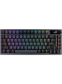 Buy ROG Azoth 75 Wireless DIY Custom Gaming Keyboard, OLED display, Gasket-Mount, Three-Layer Dampening, Hot-Swappable Pre-lubed ROG NX Red Switches & Keyboard Stabilizers, ABS Keycaps, AR layout Black in Saudi Arabia