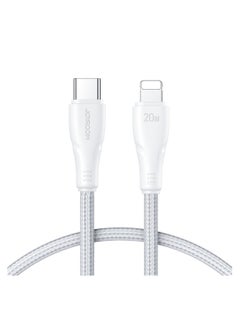 Buy Joyroom USB C - Lightning 20W Surpass Series cable for fast charging and data transfer 1.2m (S-CL020A11) White in Egypt
