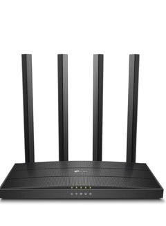 Buy TP-Link AC1200 Archer A6 Smart WiFi, 5GHz Gigabit Dual Band MU-MIMO Wireless Internet Router, Long Range Coverage by 4 Antenna Black in Saudi Arabia