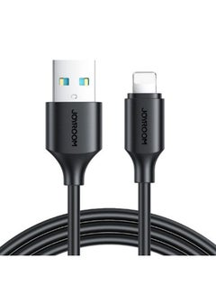 اشتري كابل شحن سريع USB-A إلى Lightning من JOYROOM S-UL012A9 - 2.4 أمبير - 1 متر - أسود في مصر