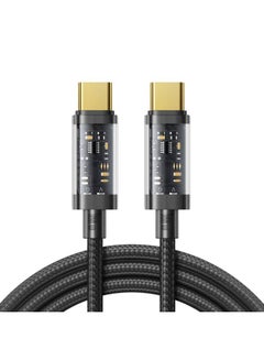 Buy Fast Charging Data Cable Type-C to Type-C -1.2M Black in Egypt