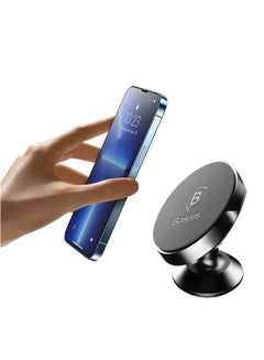 اشتري Car Phone Holder Magnetic Mobile Holder For Car Dashboard Car Phone Mount Adhesive Car Mount Holder Magnetic Phone Mount Compatible With iPhone 15/14/13 Galaxy S23 S22 (Not Support Magsafe) Black في الامارات