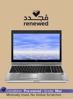 اشتري Renewed - Elitebook  8560P Laptop With 15.6-Inch Display, Intel Core i5 Processor/2nd Gen/8GB RAM/256GB SSD/Intel HD Graphics English Silver في السعودية