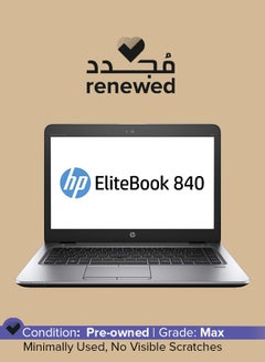 اشتري Renewed - Elitebook 840 G3 (2016) Laptop With 14-Inch Display, Intel Core i7 Processor/6th Gen/8GB RAM/256GB SSD/64MB Intel HD Graphics 520 English Silver في السعودية