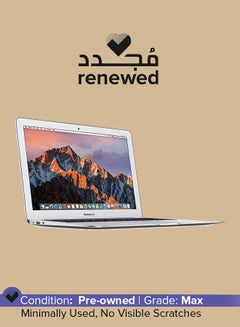 اشتري Renewed - Macbook Air A1466 (2017) Laptop With 13.3-Inch Display, Intel Core i5 Processor/7th Gen/8GB RAM/256GB SSD/1.5GB Intel HD Graphics English Silver في السعودية