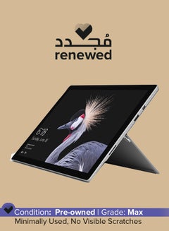 اشتري Renewed - Surface Pro 5 1796 (2017) Laptop With 12.3-inch Multi Touch Display, Intel Core i5 Processor/7th Gen/8GB RAM/256GB SSD/ Intel HD Integrated Graphics 620 English Silver في السعودية