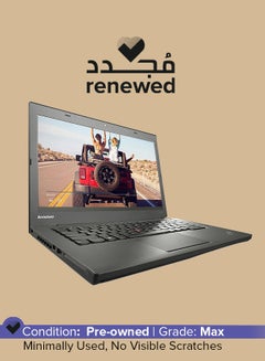 اشتري Renewed - Thinkpad T440 Laptop With 14-Inch Display, Intel Core i5 Processor/4th GEN/8GB RAM/500GB HDD/Windows English black في السعودية