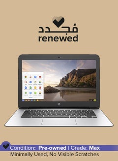 اشتري Renewed - Chromebook G4 (2015) Laptop With 14-Inch Display, Intel Celeron Processor/2nd Gen/4GB RAM/16GB SSD/256MB Intel HD Graphics English Black في السعودية
