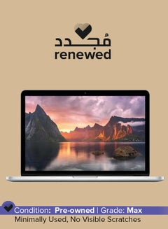 اشتري Renewed - Macbook Pro A1502 (2014) Laptop With 13.3-Inch Display, Intel Core i5 Processor/6th Gen/8GB RAM/128GB SSD/1.5GB Integrated Graphics With English/Arabic Keyboard English/Arabic Silver في السعودية