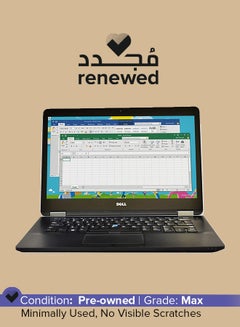 Buy Renewed - Lattidue E7280 (2018) Laptop With 12.5-Inch Display, Intel Core i5 Processor/7th Gen/8GB RAM/256GB SSD/64MB‎Intel HD Graphics 520 English Black in Saudi Arabia