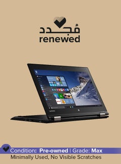 اشتري Renewed - Thinkpad Yoga 260 (2018) 2-in-1 Laptop With 12.5-Inch Display, Intel Core i3 Processor/6th Gen/4GB RAM/128GB SSD/Windows 10 English Black في السعودية
