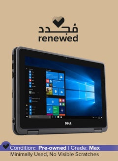 اشتري Renewed - Latitude 3189 2 In 1 Laptop With 11.6-Inch Touchscreen Display, Intel Celeron Processor/4GB RAM/128GB SSD/Windows 10 English Black في السعودية