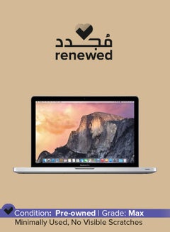 اشتري Renewed -MacBook Pro 2012 With 13-Inch FHD Display,Core i5/8GB RAM/500GB SSD/Intel HD 4000 Graphics English Silver في السعودية