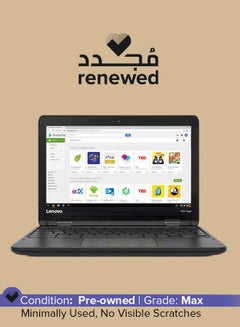 اشتري Renewed - N23 Yoga X360 Chromebook ZA26 Laptop With 11.6-Inch Display, MediaTek MT8173C Processor/4 GB RAM/32 GB Emmc/PowerVR GX6250 Graphics English Black English Black في السعودية