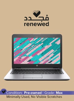 اشتري Renewed - Elitebook 840 G4 Laptop With  14.1-Inch Display,Intel Core i5-7th Generation CPU/12GB DDR4 RAM/256GB SSD Hard/Windows 10 Pro English Silver في السعودية